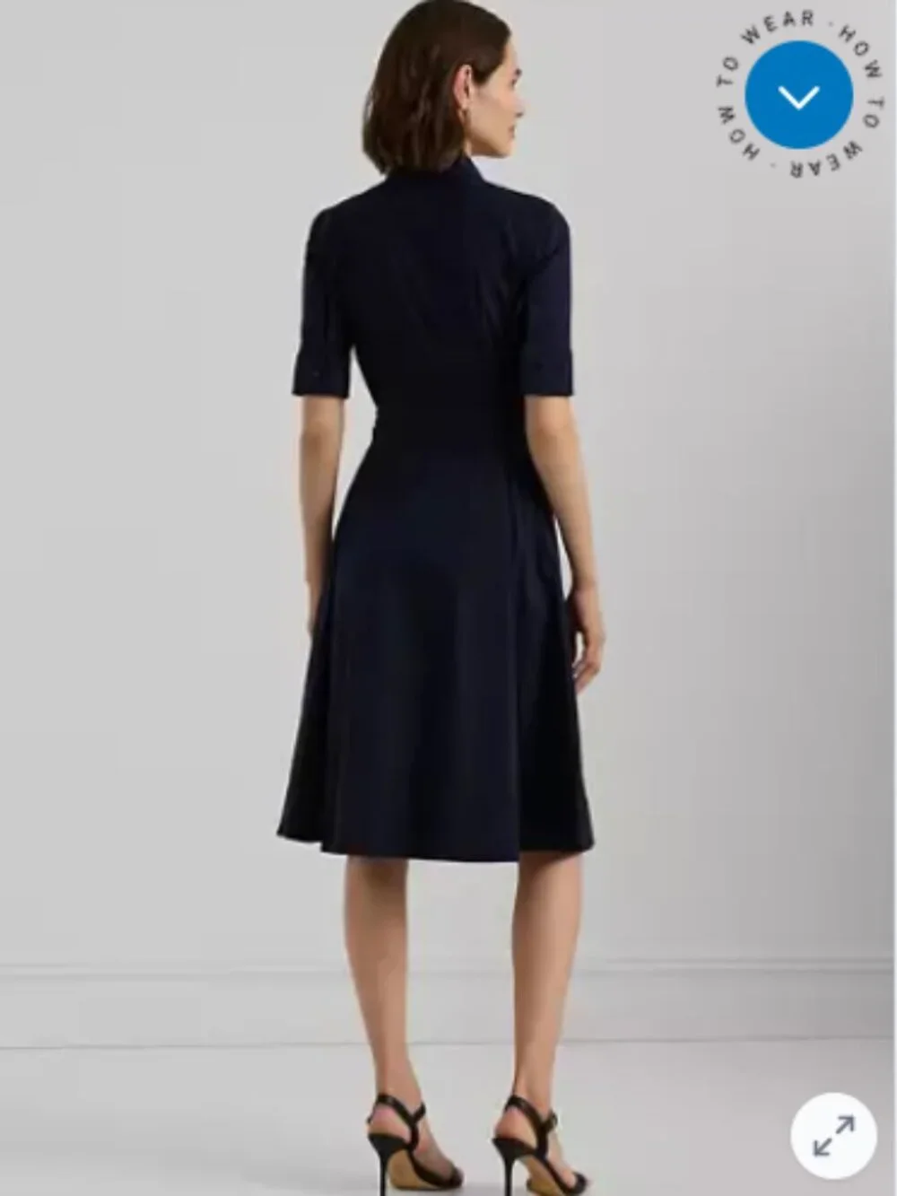 Ralph Lauren Belted Cotton Blend Shirtdress - Picture 2 of 6